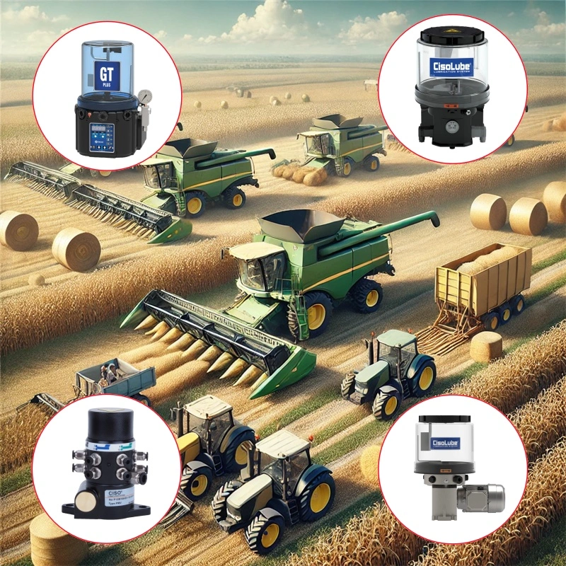 Système de lubrification central dans les machines agricoles