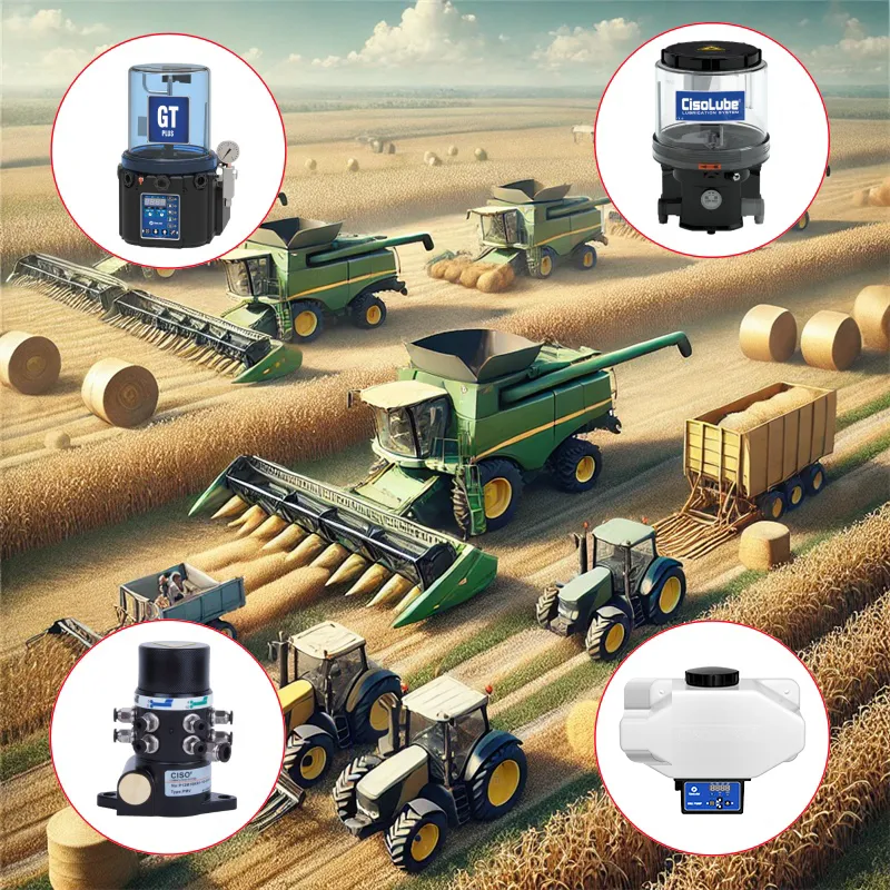 Système de lubrification central dans les machines agricoles